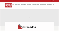 Desktop Screenshot of fundacionjusticia.org