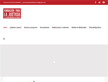 Tablet Screenshot of fundacionjusticia.org